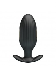 Черная анальная вибропробка с электростимуляцией Jefferson - 9,2 см. - Baile - купить с доставкой в Майкопе