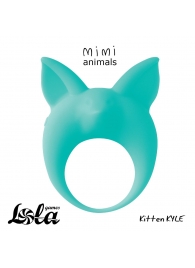 Зеленое эрекционное кольцо Kitten Kyle - Lola Games - в Майкопе купить с доставкой