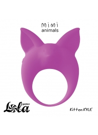 Фиолетовое эрекционное кольцо Kitten Kyle - Lola Games - в Майкопе купить с доставкой