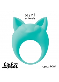Зеленое эрекционное кольцо Lemur Remi - Lola Games - в Майкопе купить с доставкой