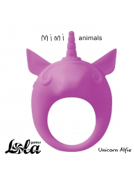 Фиолетовое эрекционное кольцо Unicorn Alfie - Lola Games - в Майкопе купить с доставкой