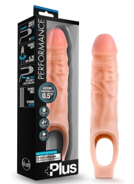 Телесный реалистичный фаллоудлинитель 9 Inch Silicone Cock Sheath Penis Extender - 22,86 см. - Blush Novelties - в Майкопе купить с доставкой