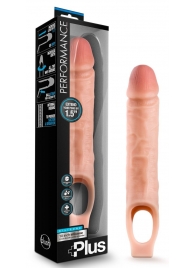 Телесный реалистичный фаллоудлинитель 10 Inch Silicone Cock Sheath Penis Extender - 25,4 см. - Blush Novelties - в Майкопе купить с доставкой