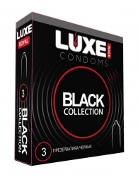 Черные презервативы LUXE Royal Black Collection - 3 шт. - Luxe - купить с доставкой в Майкопе