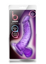 Фиолетовый фаллоимитатор Sweet n Hard 8 - 16,5 см. - Blush Novelties