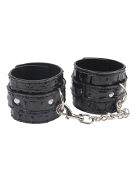 Черные наручники Surrender Wrist Restraints - Chisa - купить с доставкой в Майкопе