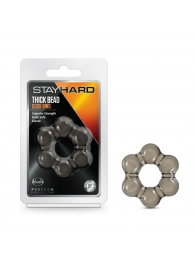 Дымчатое эрекционное кольцо Stay Hard Thick Bead Cock Ring - Blush Novelties - в Майкопе купить с доставкой
