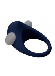 Гладкое синее эрекционное виброкольцо STIMU RING - Dream Toys - в Майкопе купить с доставкой