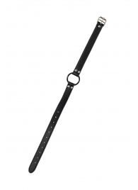 Черный кляп-кольцо Modesty - Lola Games - купить с доставкой в Майкопе