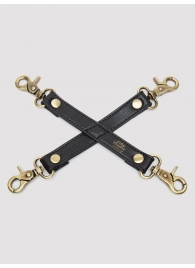 Черный фиксатор для манжет Bound to You Faux Leather Hogtie - Fifty Shades of Grey - купить с доставкой в Майкопе