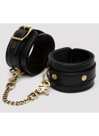 Черные оковы на ноги Bound to You Faux Leather Ankle Cuffs - Fifty Shades of Grey - купить с доставкой в Майкопе