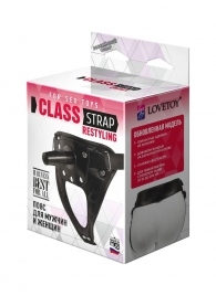 Черный пояс для насадок CLASS STRAP Restyling - LOVETOY (А-Полимер) - купить с доставкой в Майкопе