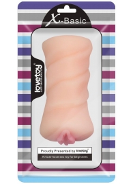 Телесный мастурбатор-вагина X-Basic Pocket Pussy без вибрации - Lovetoy - в Майкопе купить с доставкой