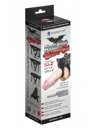 Гигантский фаллоимитатор на присоске в комплекте с трусиками - 26 см. - LOVETOY (А-Полимер) - купить с доставкой в Майкопе