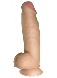 Телесный реалистичный фаллоимитатор на черных трусиках Real Big Strap-On - 34,5 см. - LOVETOY (А-Полимер) - купить с доставкой в Майкопе