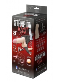 Вибрострапон Woman Midi с вагинальной пробкой - 22 см. - LOVETOY (А-Полимер) - купить с доставкой в Майкопе