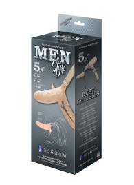 Телесный мужской парапротез MEN STYLE - 15 см. - LOVETOY (А-Полимер) - купить с доставкой в Майкопе