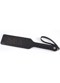 Черная гладкая шлепалка SEX - 35 см. - Sitabella - купить с доставкой в Майкопе