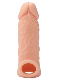 Телесная насадка EXTENDER WITH BALL STRAP 5.5 - 14 см. - Dream Toys - в Майкопе купить с доставкой