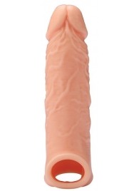 Телесная насадка EXTENDER WITH BALL STRAP 6.5 - 17 см. - Dream Toys - в Майкопе купить с доставкой