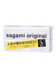 Презервативы Sagami Original 0.02 L-size увеличенного размера - 10 шт. - Sagami - купить с доставкой в Майкопе