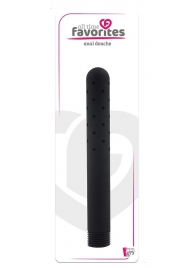Черная насадка для анального душа ANAL DOUCHE - 15 см. - Dream Toys - купить с доставкой в Майкопе