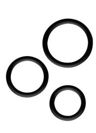 Набор из 3 эрекционных колец SILICONE COCKRINGS - Dream Toys - в Майкопе купить с доставкой