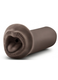 Коричневый мастурбатор-ротик Naughty Nicole - Blush Novelties - в Майкопе купить с доставкой