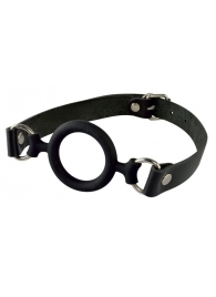 Черный кляп-рамка на регулируемых ремешках - Sitabella - купить с доставкой в Майкопе