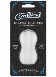 Прозрачный мини-мастурбатор Helping Head Pro - Doc Johnson - в Майкопе купить с доставкой