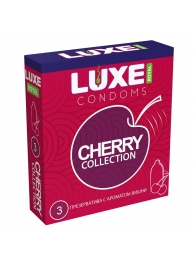 Презервативы с ароматом вишни LUXE Royal Cherry Collection - 3 шт. - Luxe - купить с доставкой в Майкопе