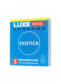 Текстурированные презервативы LUXE Royal Exotica - 3 шт. - Luxe - купить с доставкой в Майкопе
