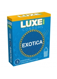 Текстурированные презервативы LUXE Royal Exotica - 3 шт. - Luxe - купить с доставкой в Майкопе
