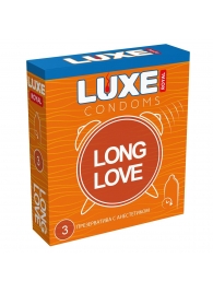 Презервативы с продлевающим эффектом LUXE Royal Long Love - 3 шт. - Luxe - купить с доставкой в Майкопе
