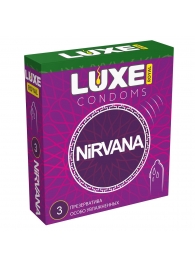 Презервативы с увеличенным количеством смазки LUXE Royal Nirvana - 3 шт. - Luxe - купить с доставкой в Майкопе