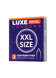 Презервативы увеличенного размера LUXE Royal XXL Size - 3 шт. - Luxe - купить с доставкой в Майкопе