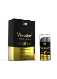 Жидкий интимный гель с эффектом вибрации Vibration! Vodka Energy - 15 мл. - INTT - купить с доставкой в Майкопе