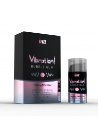 Жидкий интимный гель с эффектом вибрации Vibration! Bubble Gum - 15 мл. - INTT - купить с доставкой в Майкопе