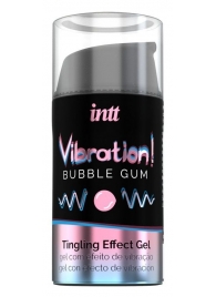 Жидкий интимный гель с эффектом вибрации Vibration! Bubble Gum - 15 мл. - INTT - купить с доставкой в Майкопе