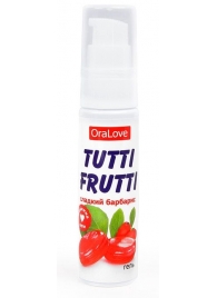 Гель-смазка Tutti-frutti со вкусом барбариса - 30 гр. - Биоритм - купить с доставкой в Майкопе