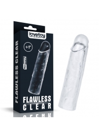 Прозрачная насадка-удлинитель Flawless Clear Penis Sleeve Add 1 - 15,5 см. - Lovetoy - в Майкопе купить с доставкой