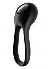 Черное эрекционное виброкольцо Majestic Duo - Satisfyer - в Майкопе купить с доставкой