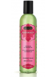 Массажное масло Naturals Strawberry Dreams с ароматом клубники - 236 мл. - Kama Sutra - купить с доставкой в Майкопе