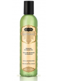 Массажное масло Naturals Vanilla Sandalwood с ароматом ванили и сандала - 236 мл. - Kama Sutra - купить с доставкой в Майкопе