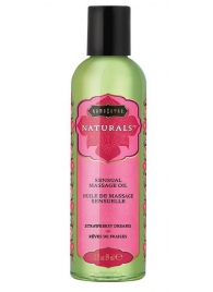 Массажное масло Naturals Strawberry Dreams с ароматом клубники - 59 мл. - Kama Sutra - купить с доставкой в Майкопе