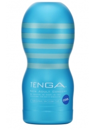 Мастурбатор с охлаждающей смазкой TENGA Original Vacuum Cup Cool - Tenga - в Майкопе купить с доставкой