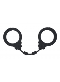 Черные силиконовые наручники Suppression - Lola Games - купить с доставкой в Майкопе