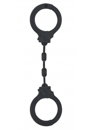 Черные силиконовые наручники Suppression - Lola Games - купить с доставкой в Майкопе