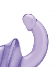 Фиолетовый безремневой страпон Strapless Strap-On - Lux Fetish - купить с доставкой в Майкопе