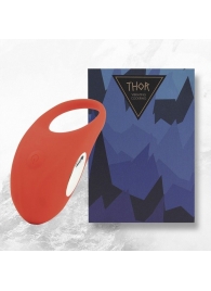 Красное кольцо с вибрацией Thor Cockring - FeelzToys - в Майкопе купить с доставкой